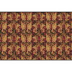 Elegant Floral Patterned Throw Blanket - Luxurious Combed Cotton Fabric