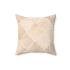Quatrefoil Dreams - Faux Suede Square Pillow — Luxurious Soft Decorative Throw Pillow