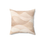 Sweet Waves - Faux Suede Square Pillow — Luxurious Soft Decorative Throw Pillow