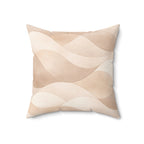 Sweet Waves - Faux Suede Square Pillow — Luxurious Soft Decorative Throw Pillow