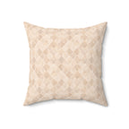 Quatrefoil Dreams Mini - Faux Suede Square Pillow — Luxurious Soft Decorative Throw Pillow