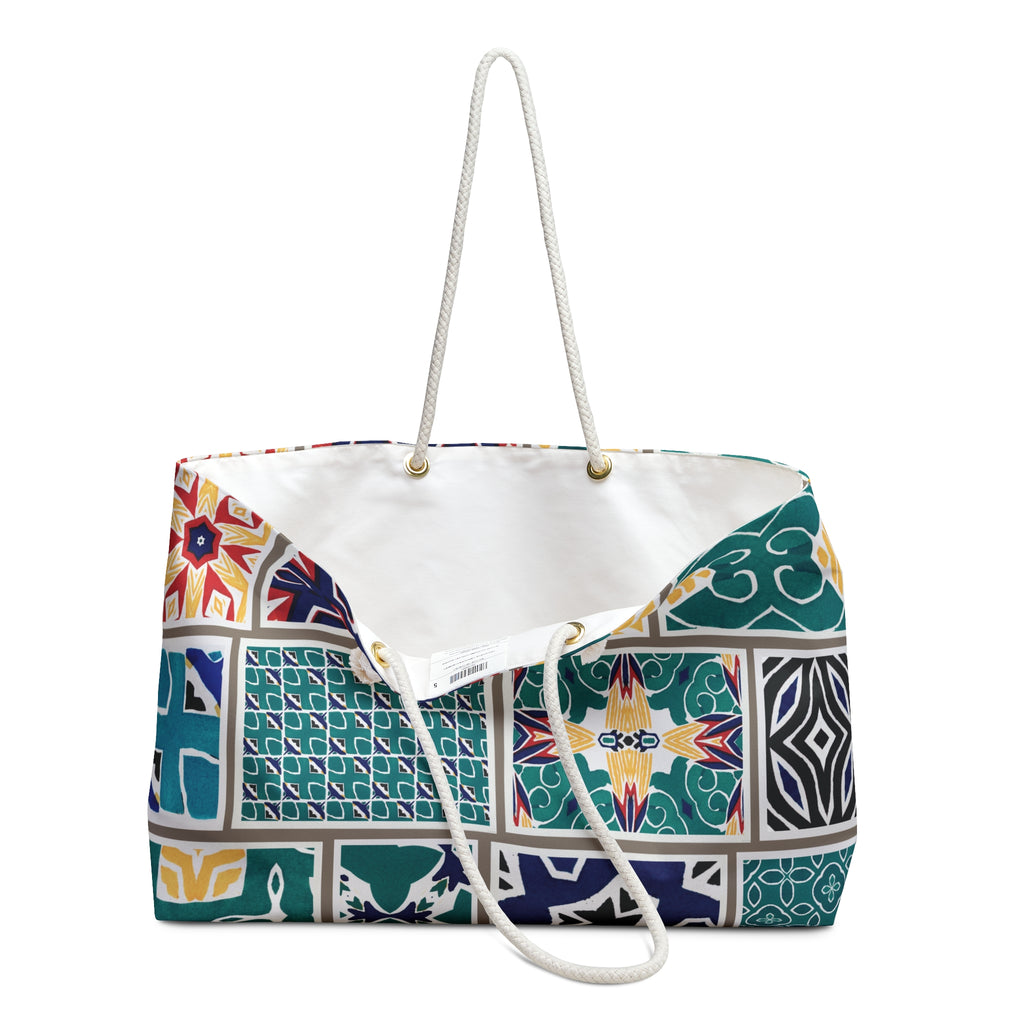 Blue-Teal Beauty2 Weekender Bag