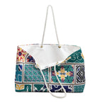 Blue-Teal Beauty2 Weekender Bag