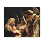 Angelic Nativity Canvas Wall Art — Madonna with Angels Stretched Canvas - Angelic Bliss Collection