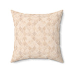Quatrefoil Dreams Mini - Faux Suede Square Pillow — Luxurious Soft Decorative Throw Pillow