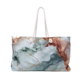 Teal/Gold Marble Weekender Bag