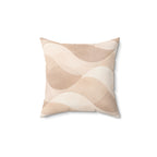 Sweet Waves - Faux Suede Square Pillow — Luxurious Soft Decorative Throw Pillow