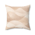 Sweet Waves - Faux Suede Square Pillow — Luxurious Soft Decorative Throw Pillow