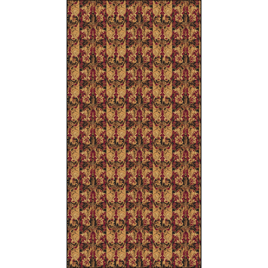 Elegant Floral Patterned Throw Blanket - Luxurious Combed Cotton Fabric