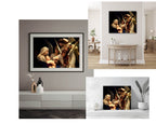 Angelic Nativity Canvas Wall Art — Madonna with Angels Stretched Canvas - Angelic Bliss Collection