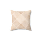 Quatrefoil Dreams - Faux Suede Square Pillow — Luxurious Soft Decorative Throw Pillow