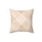 Quatrefoil Dreams - Faux Suede Square Pillow — Luxurious Soft Decorative Throw Pillow