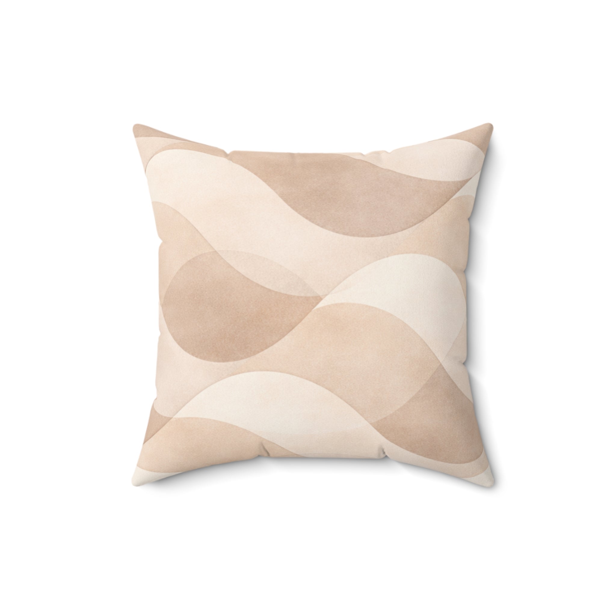 Sweet Waves - Faux Suede Square Pillow — Luxurious Soft Decorative Throw Pillow