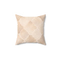 Quatrefoil Dreams - Faux Suede Square Pillow — Luxurious Soft Decorative Throw Pillow