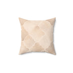 Quatrefoil Dreams - Faux Suede Square Pillow — Luxurious Soft Decorative Throw Pillow