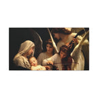 Angelic Nativity Canvas Wall Art — Madonna with Angels Stretched Canvas - Angelic Bliss Collection