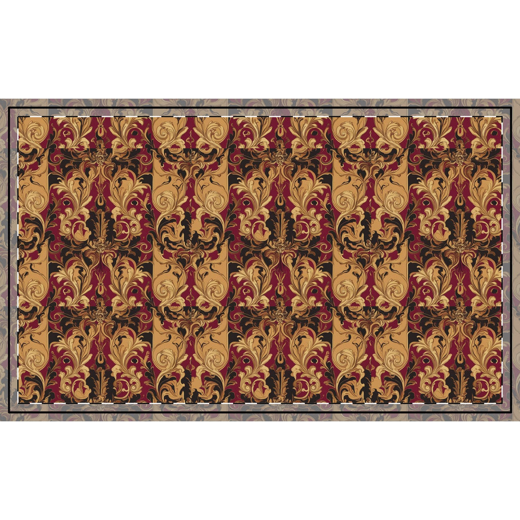 Elegant Floral Patterned Throw Blanket - Luxurious Combed Cotton Fabric