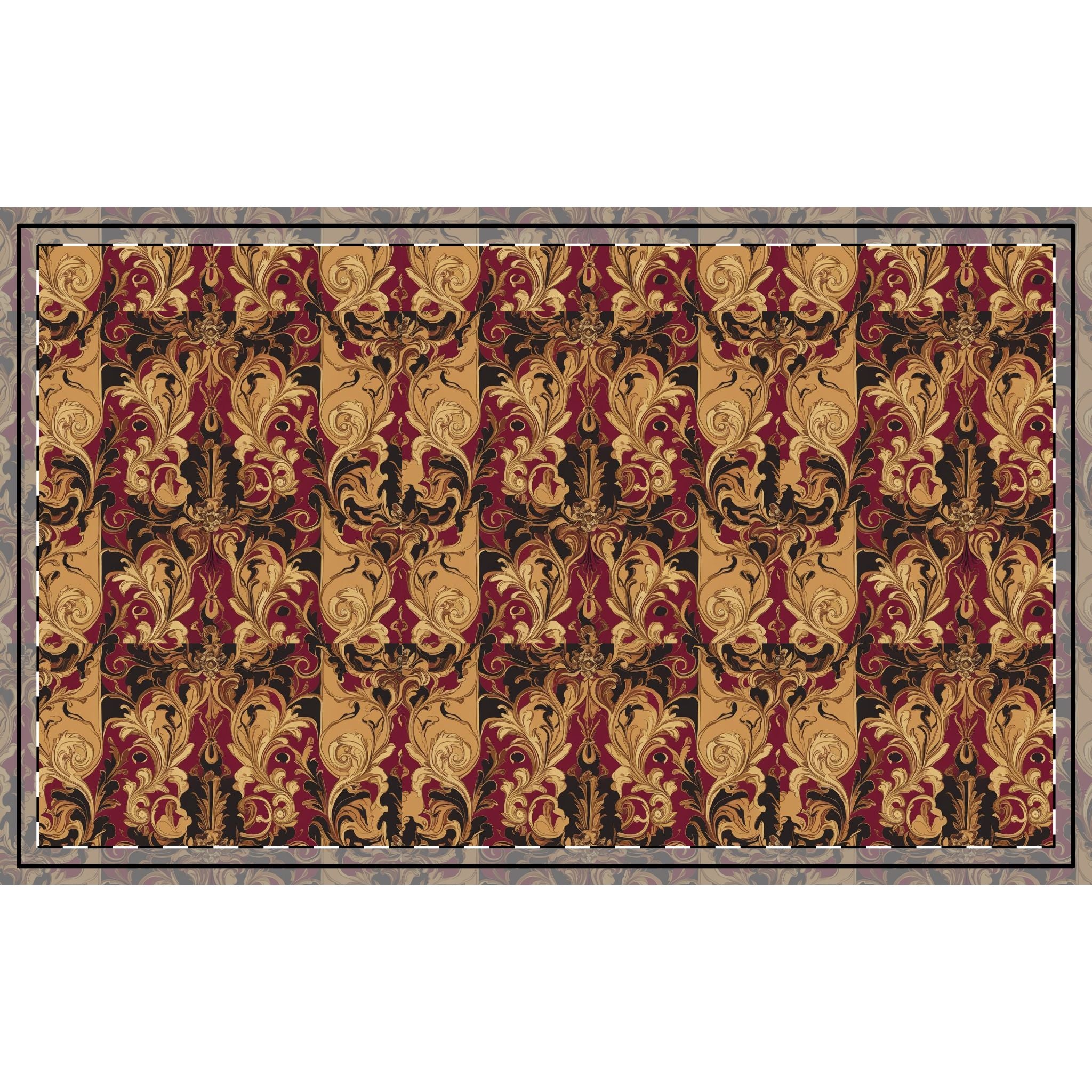 Elegant Floral Patterned Throw Blanket - Luxurious Combed Cotton Fabric