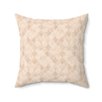 Quatrefoil Dreams Mini - Faux Suede Square Pillow — Luxurious Soft Decorative Throw Pillow