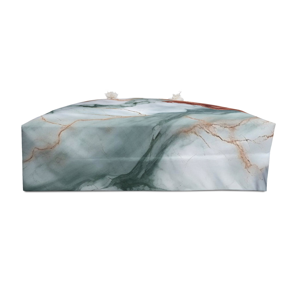 Teal/Gold Marble Weekender Bag